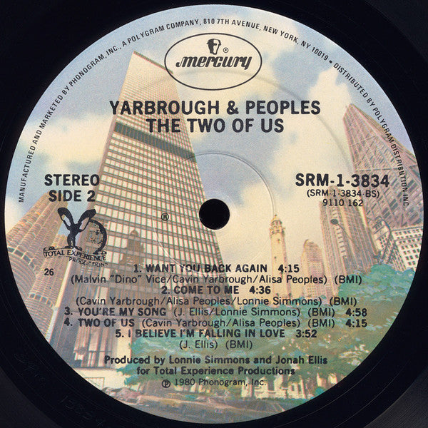 Yarbrough & Peoples - The Two Of Us (LP, Album, 26 )