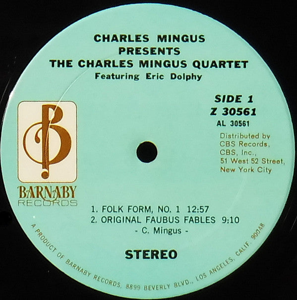 Charles Mingus - Charles Mingus Presents The Charles Mingus Quartet...