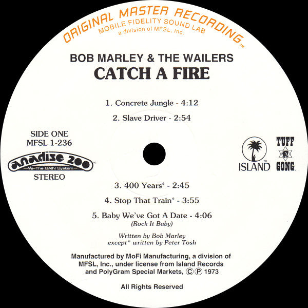 Bob Marley And The Wailers* - Catch A Fire (LP, Album, Ltd, RE, RM)