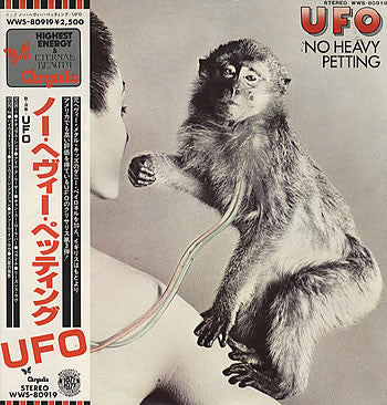 UFO (5) - No Heavy Petting (LP, Album, RE, RP)