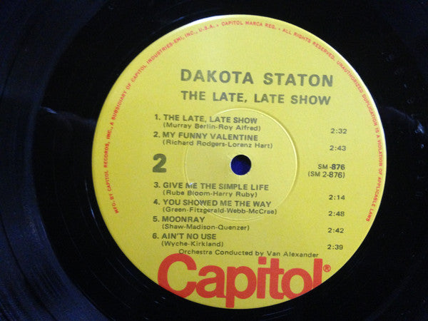 Dakota Staton - The Late, Late Show (LP, Album, RE)