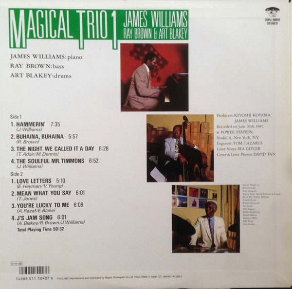 James Williams (2) - Magical Trio 1 (LP, Album)