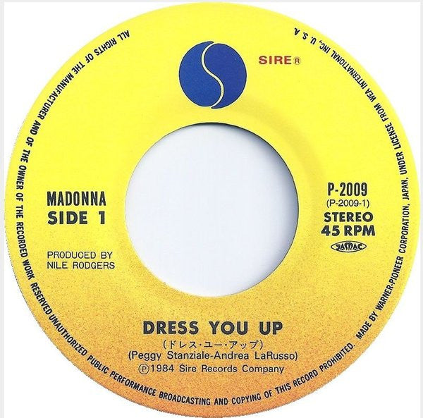Madonna = マドンナ* - Dress You Up = ドレス・ユー・アップ (7"", Single)