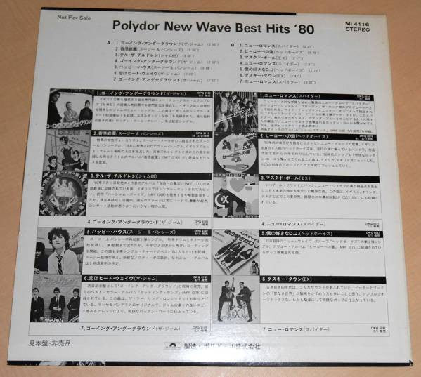 Various - New Wave Best Hits '80  (LP, Comp, Promo)