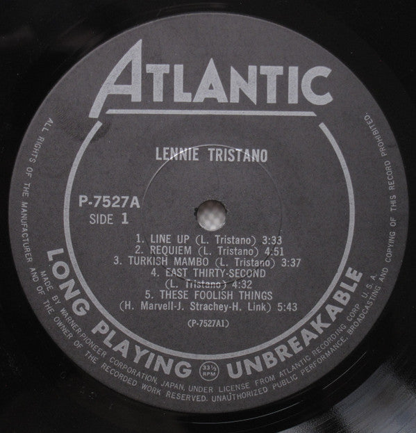 Lennie Tristano - Lennie Tristano (LP, Album, Mono, RE)