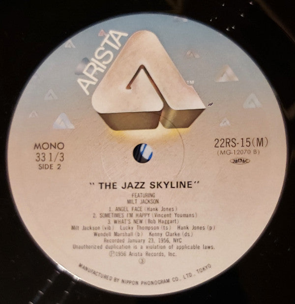 Milt Jackson - The Jazz Skyline (LP, Album, RE)