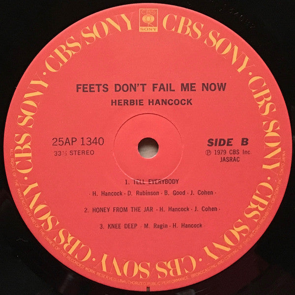Herbie Hancock - Feets Don't Fail Me Now (LP, Album)