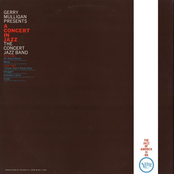 Gerry Mulligan & The Concert Jazz Band - Gerry Mulligan Presents A ...