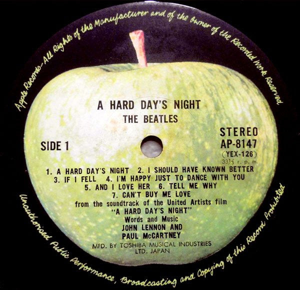 The Beatles - A Hard Day's Night (LP, Album, RE)