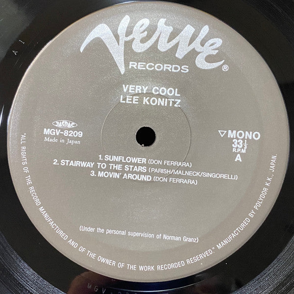 Lee Konitz - Very Cool (LP, Album, RE)