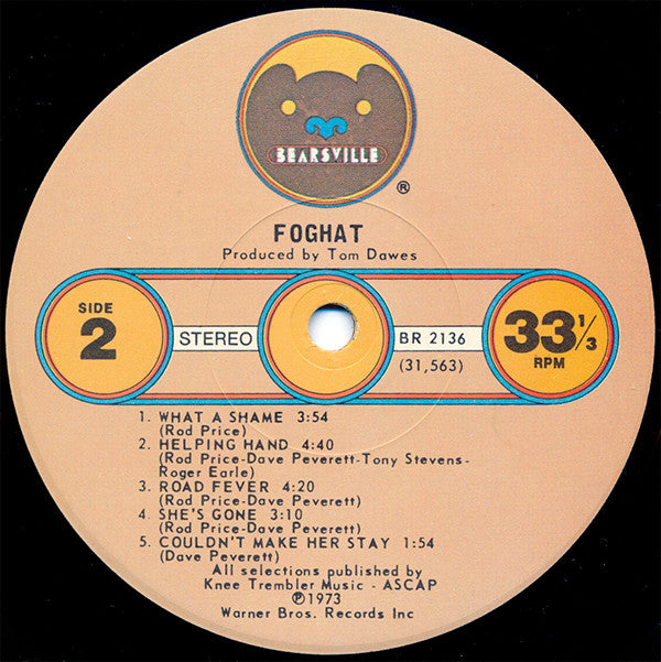 Foghat - Foghat (LP, Album, Los)