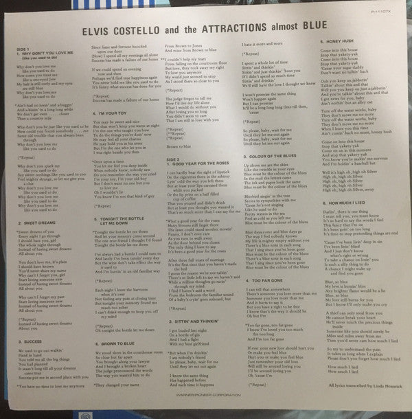 Elvis Costello & The Attractions - Almost Blue (LP, Album)