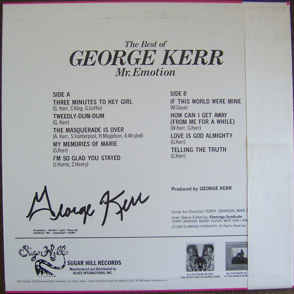 George Kerr - The Best of George Kerr (Mr. Emotion) (LP, Comp, Ltd)