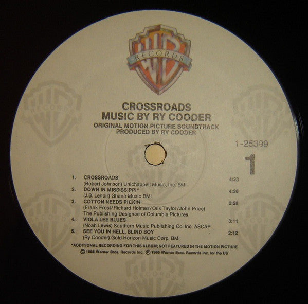 Ry Cooder - Crossroads (Original Motion Picture Soundtrack)(LP, Alb...