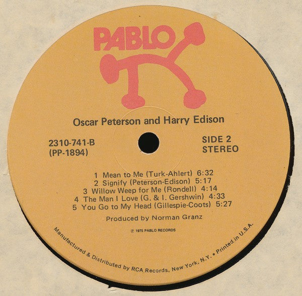 Oscar Peterson - Oscar Peterson & Harry Edison(LP, Album)