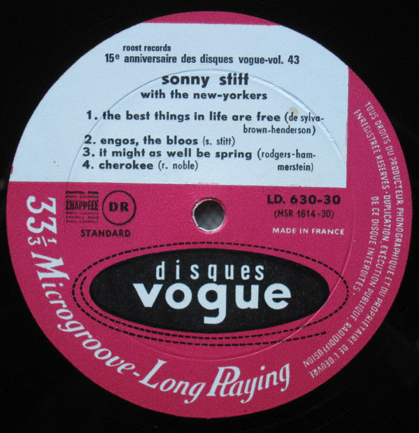 Sonny Stitt - Sonny Stitt With The New Yorkers (LP, Album)