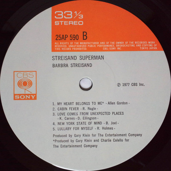 Barbra Streisand - Streisand Superman (LP, Album)