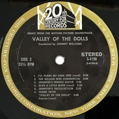 John Williams (4) - Valley Of The Dolls (Music From The Motion Pict...