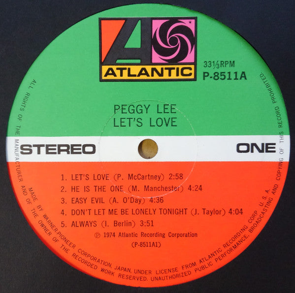 Peggy Lee - Let's Love (LP, Album)