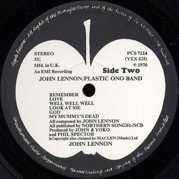 John Lennon - John Lennon / Plastic Ono Band(LP, Album)