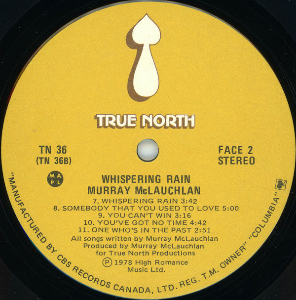 Murray McLauchlan - Whispering Rain (LP, Album)