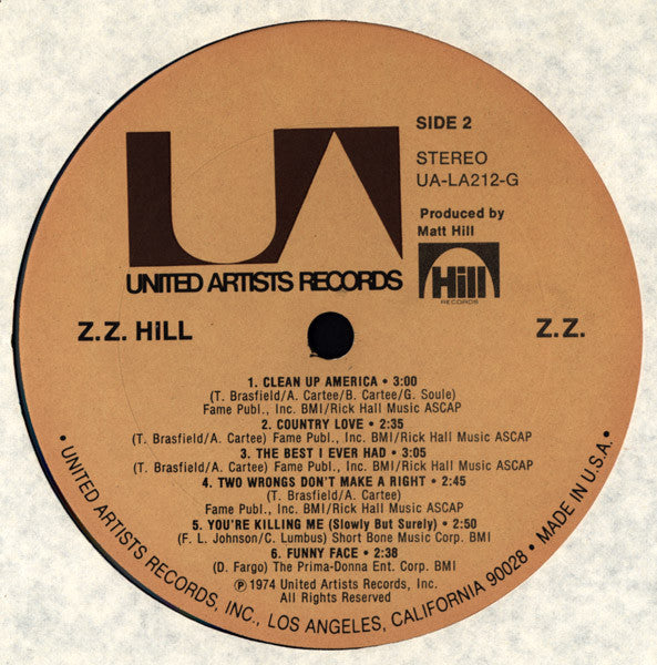Z.Z. Hill - Z.Z. (LP, Album)