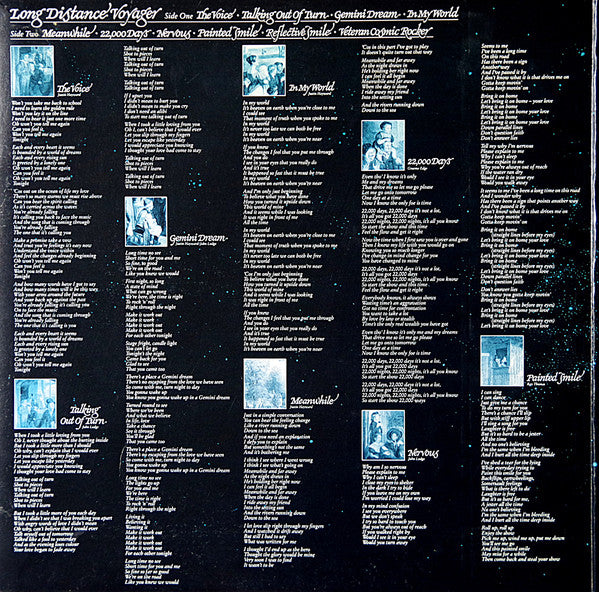 The Moody Blues - Long Distance Voyager (LP, Album, Gat)