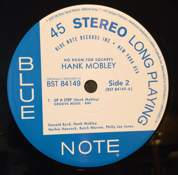 Hank Mobley - No Room For Squares (2x12"", Album, Ltd, RE, RM, 180)