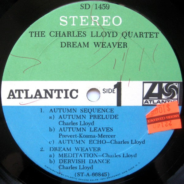 The Charles Lloyd Quartet - Dream Weaver (LP, Album, Mon)