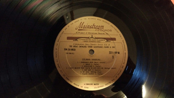 Coleman Hawkins - The Great Swinging Tenor Saxophones/Hawk & Chu(LP...