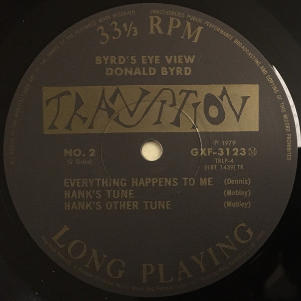Donald Byrd - Byrd's Eye View (LP, Album, Mono, Ltd, RE)