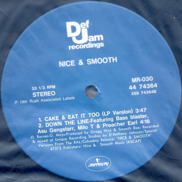 Nice & Smooth - Cake & Eat It Too (12"", RE)