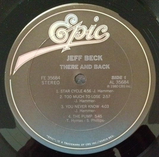 Jeff Beck - There & Back (LP, Album, Ter)