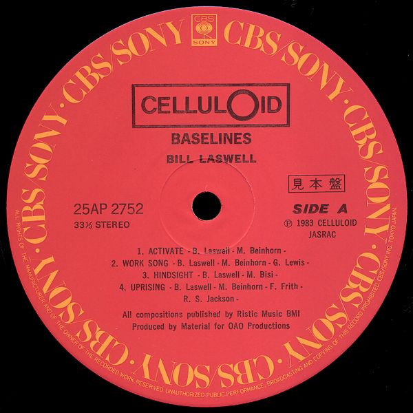 Bill Laswell - Baselines (LP, Album, Promo)