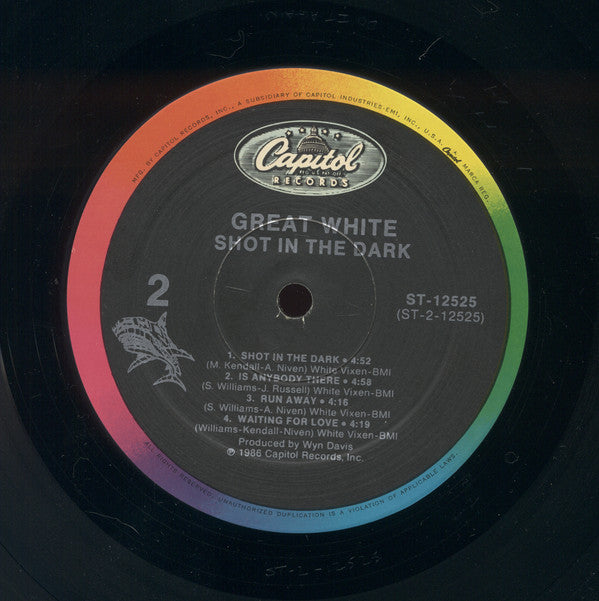 Great White - Shot In The Dark (LP, Album)