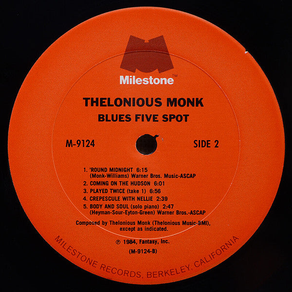 Thelonious Monk - Blues Five Spot (LP, Album)