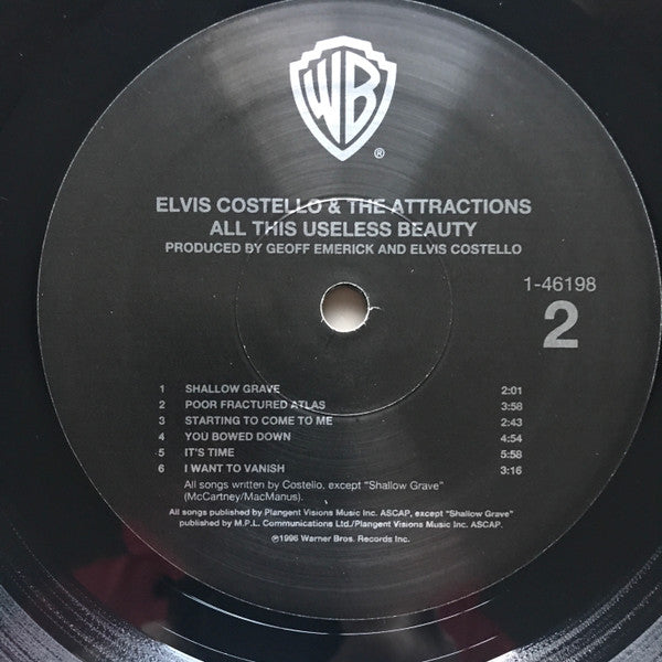 Elvis Costello & The Attractions - All This Useless Beauty (LP, Album)