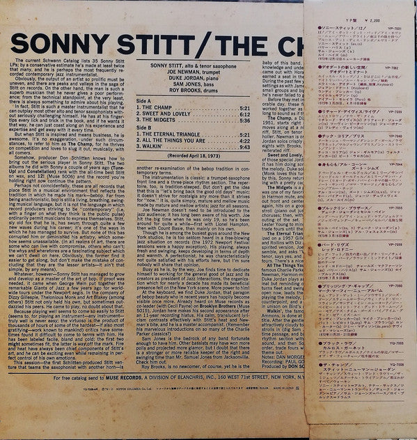 Sonny Stitt - The Champ (LP, Album)