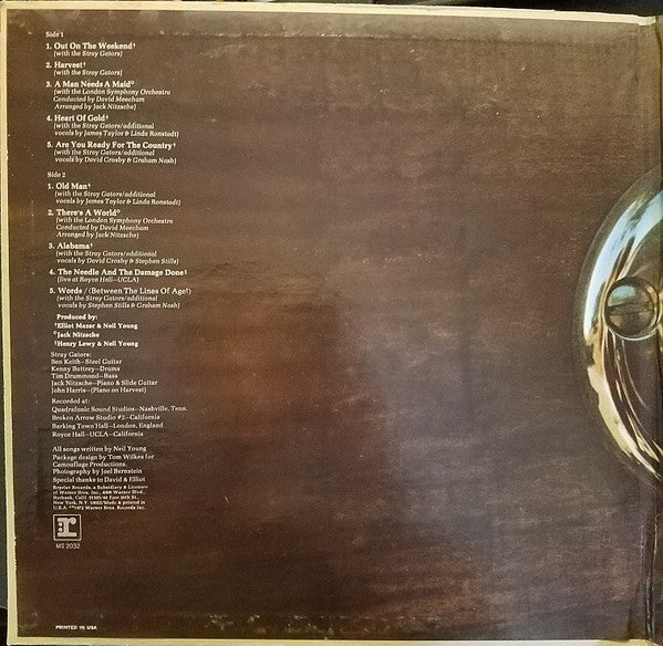 Neil Young - Harvest (LP, Album, San)