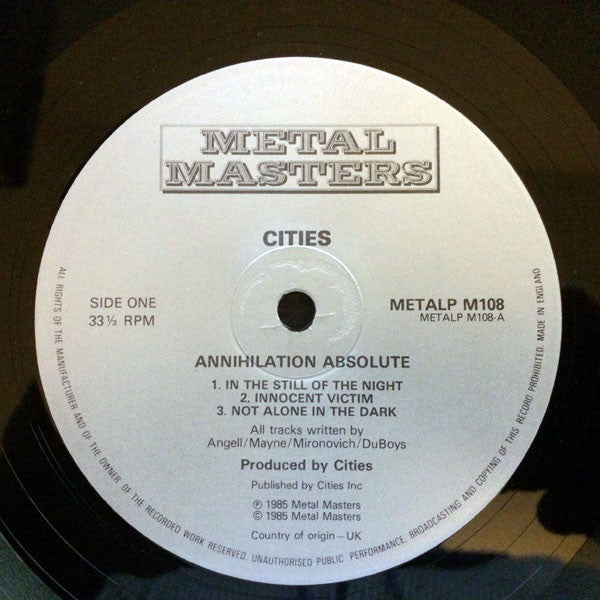 Cities (2) - Annihilation Absolute (12"", EP)