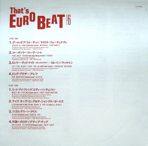 Various - That's Eurobeat Vol. 6 (LP, Comp)