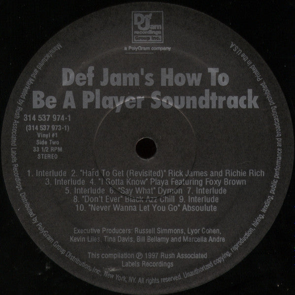 Various - Def Jam's How To Be A Player Soundtrack (2xLP, Comp)