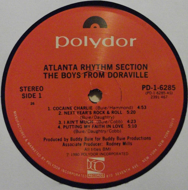 Atlanta Rhythm Section - The Boys From Doraville (LP, Album, PRC)