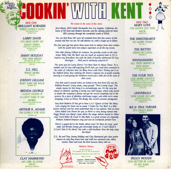 Various - Cookin' With Kent (LP, Comp, Mono)