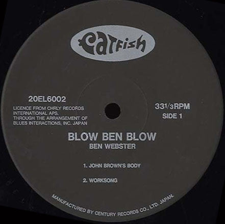 The Ben Webster Quintet - Blow Ben, Blow! (LP, Ltd, RE)