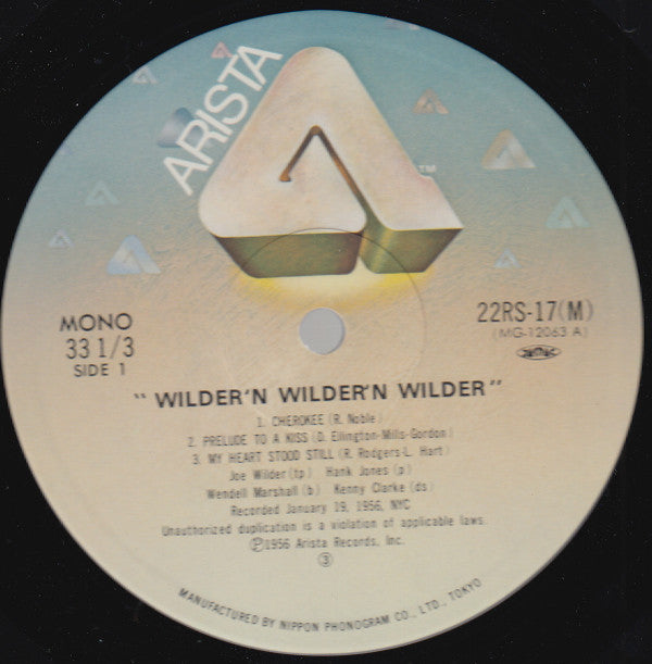 Joe Wilder - Wilder 'N' Wilder (LP, Album, Mono, RE)