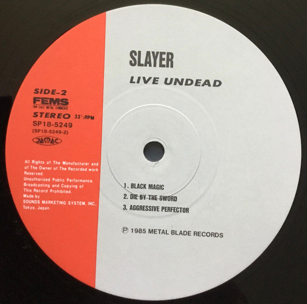 Slayer - Live Undead (12"", MiniAlbum)