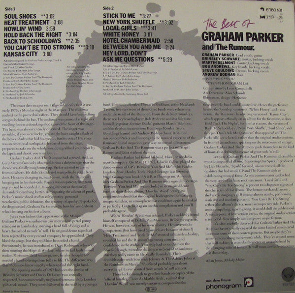 Graham Parker And The Rumour - The Best Of Graham Parker And The Ru...