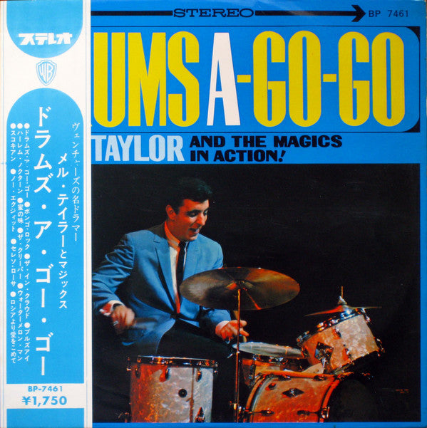 Mel Taylor And The Magics - Drums A-Go-Go (LP, Album, Red)