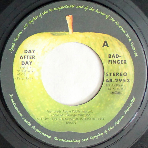 Badfinger - Day After Day (7"", Single, ¥40)
